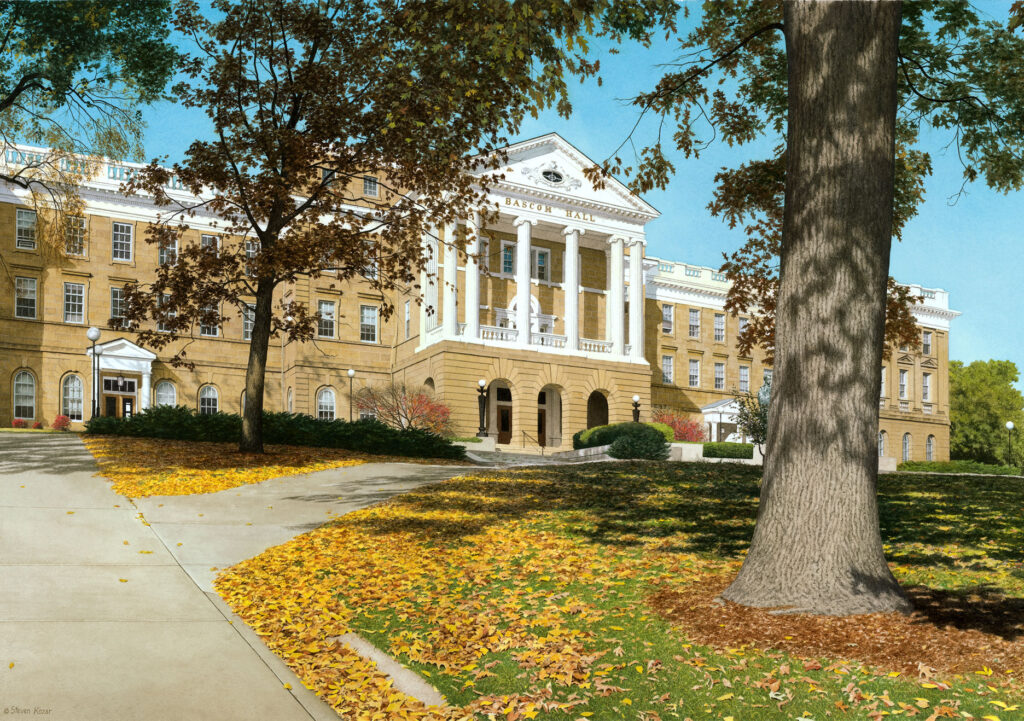 "Autumn at Bascom Hill" Watercolor Open Edition Print