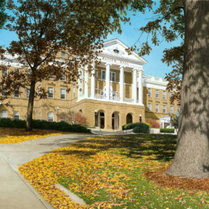 "Autumn at Bascom Hill" Watercolor Signed and Numbered Print