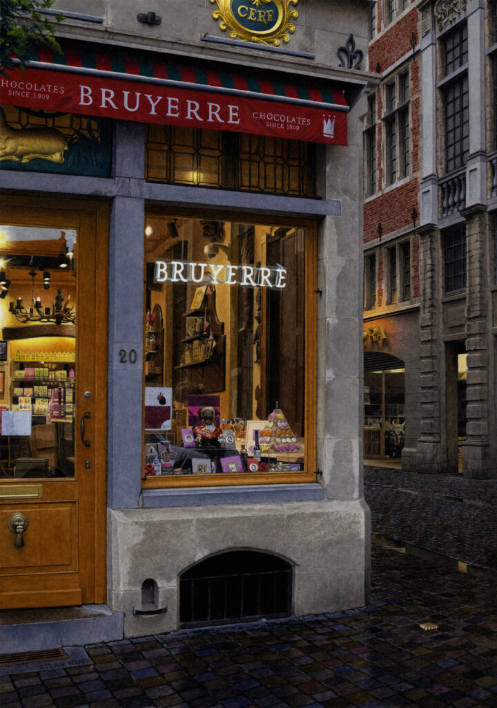 "Chocolate in Brussels" Watercolor Open Edition Print