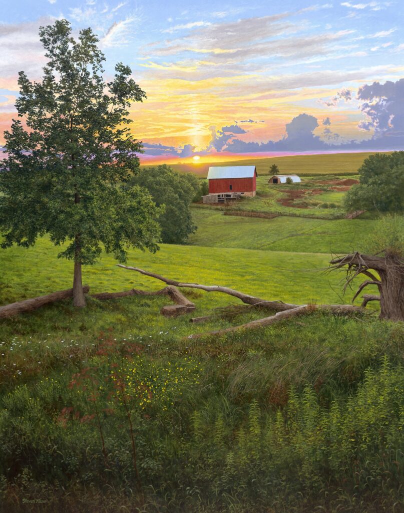 "Fallen Trees-Summer Sunset" Acrylic Open Edition Print