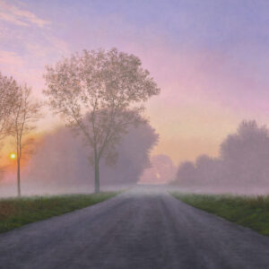“Foggy Spring Road” Oil Signed and Numbered Print