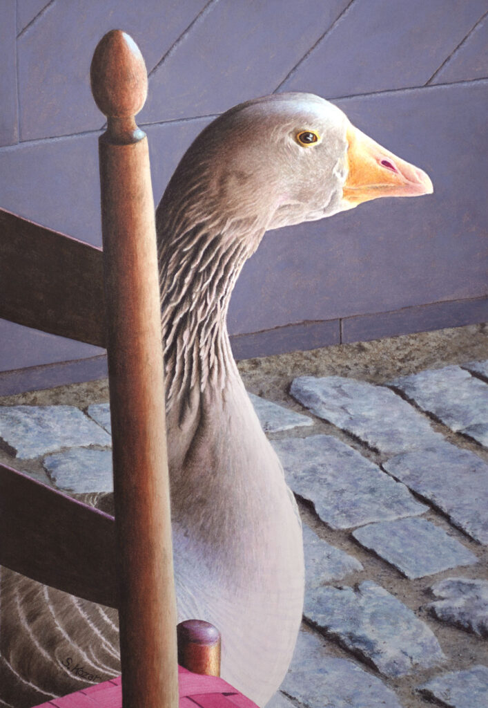 "Grey Goose" Watercolor Open Edition Print