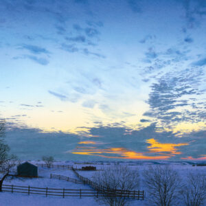 "January Sunrise" Watercolor Signed and Numbered Print