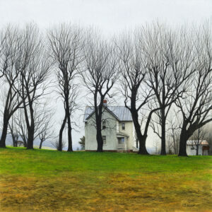 "Misty Morning-Spring Trees" Watercolor Signed and Numbered Print