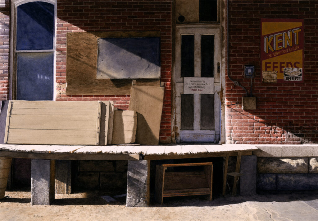 "Old Mill Shadows" Watercolor Open Edition Print