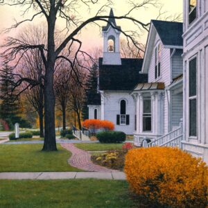 "Small Town Sunset" Watercolor Open Edition Print
