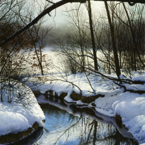 "Snowy Creek" Watercolor Open Edition Print