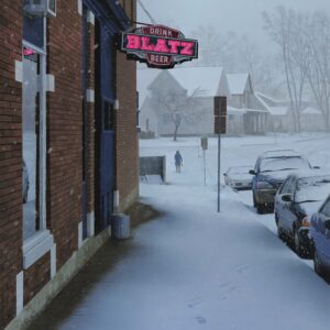 "Tavern Snowstorm" Acrylic Open Edition Print