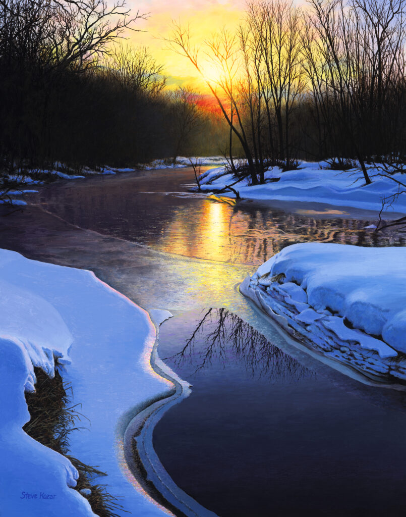 "Winter Solitude" Oil Open Edition Print
