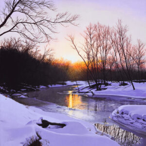 "Winter Sunrise-Sugar River #1" Oil Signed and Numbered Print